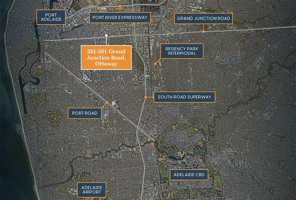 Ottoway Asset Map South Road Superway